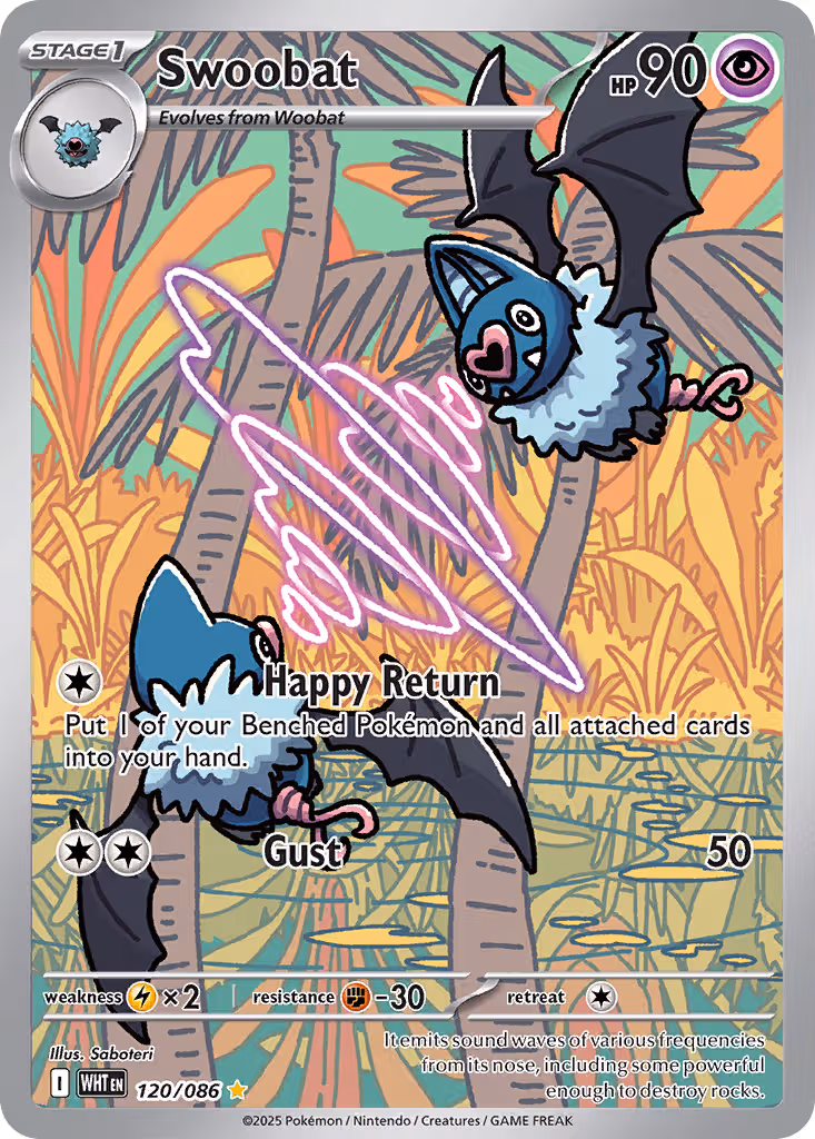Swoobat 120/86 Pokemon card