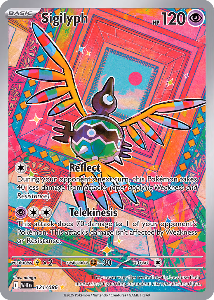 Sigilyph 121/86 Pokemon card