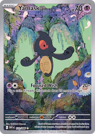 Yamask 122/86 Pokemon card