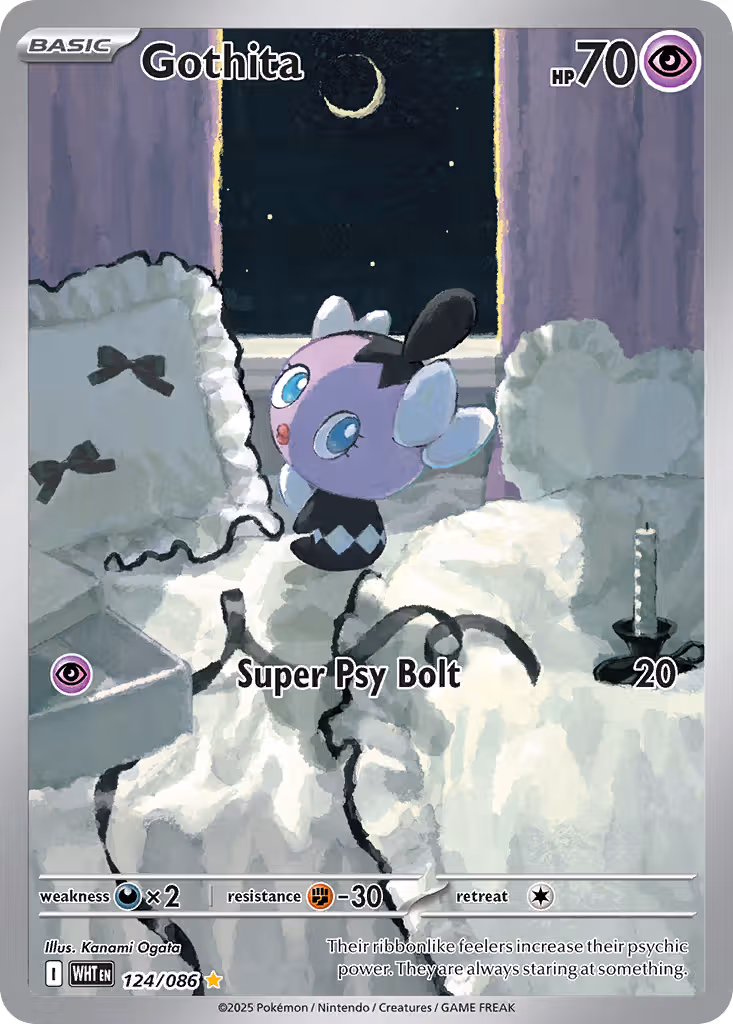 Gothita 124/86 Pokemon card