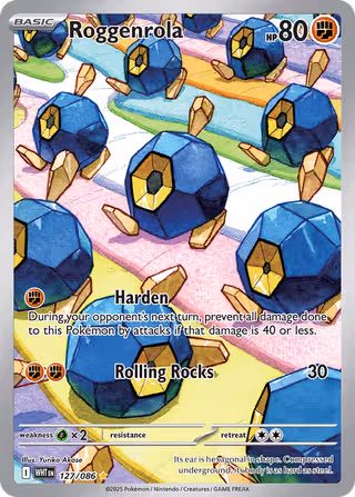 Roggenrola 127/86 Pokemon card