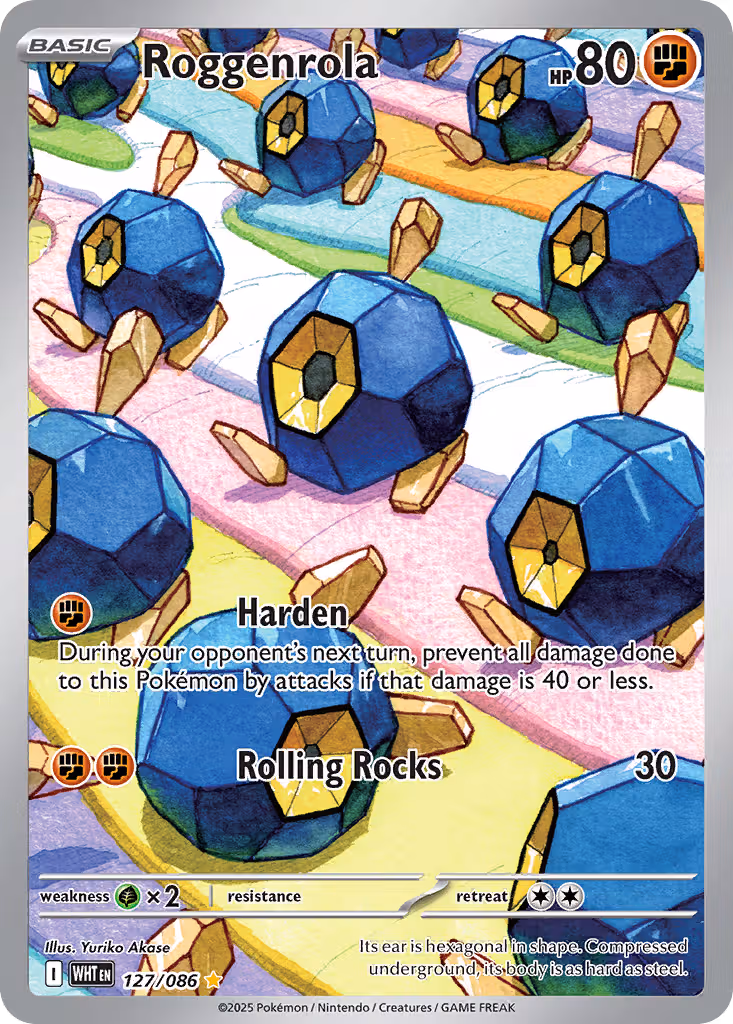 Roggenrola 127/86 Pokemon card