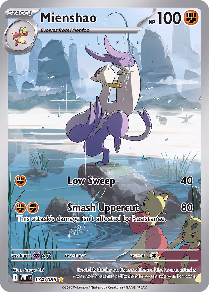 Mienshao 134/86 Pokemon card