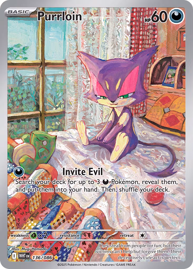 Purrloin 136/86 Pokemon card