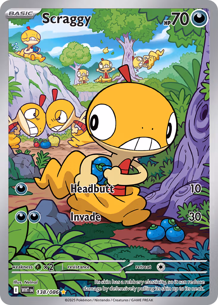 Scraggy 138/86 Pokemon card
