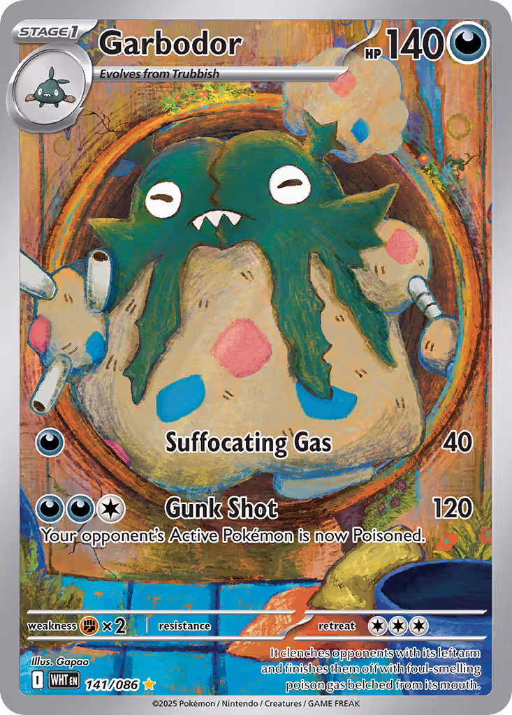Garbodor 141/86 Pokemon card
