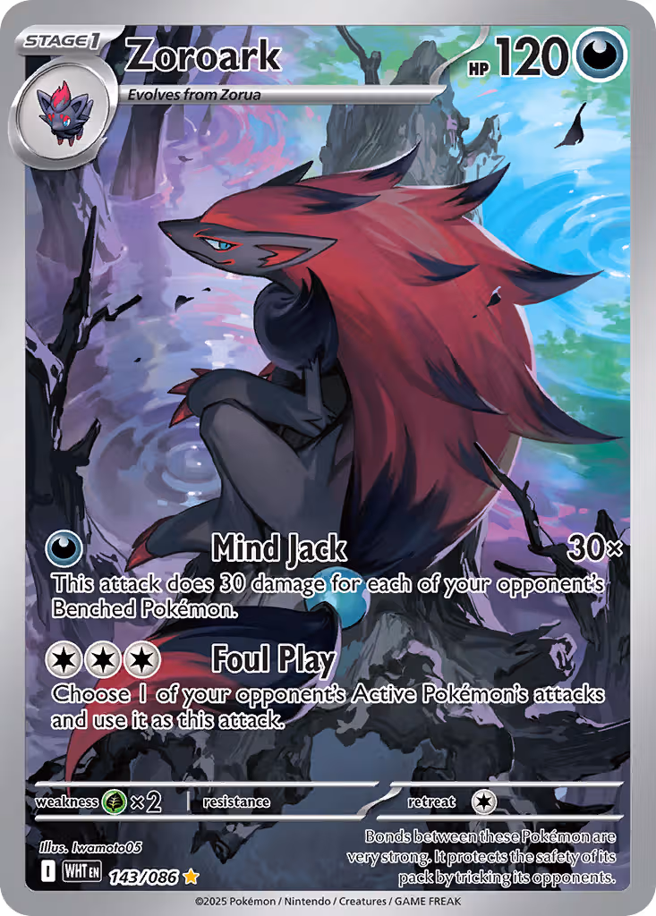 Zoroark 143/86 Pokemon card
