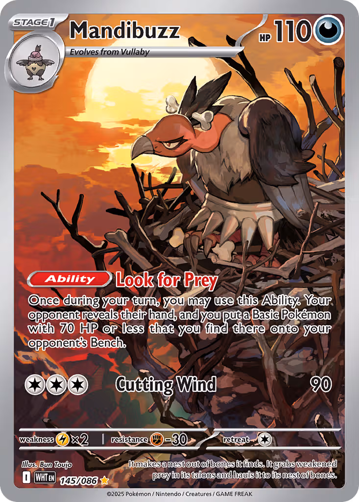 Mandibuzz 145/86 Pokemon card