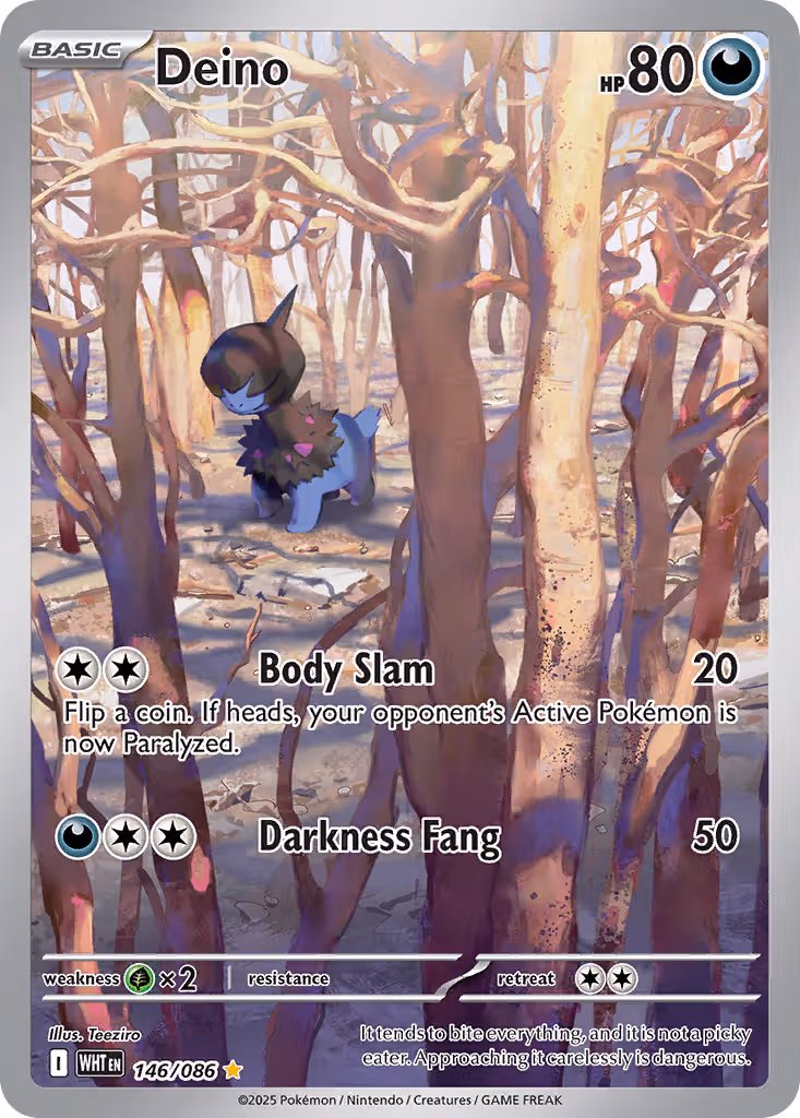 Deino 146/86 Pokemon card