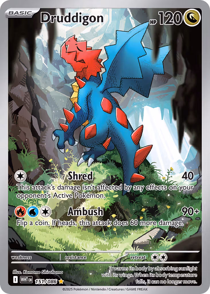 Druddigon 151/86 Pokemon card