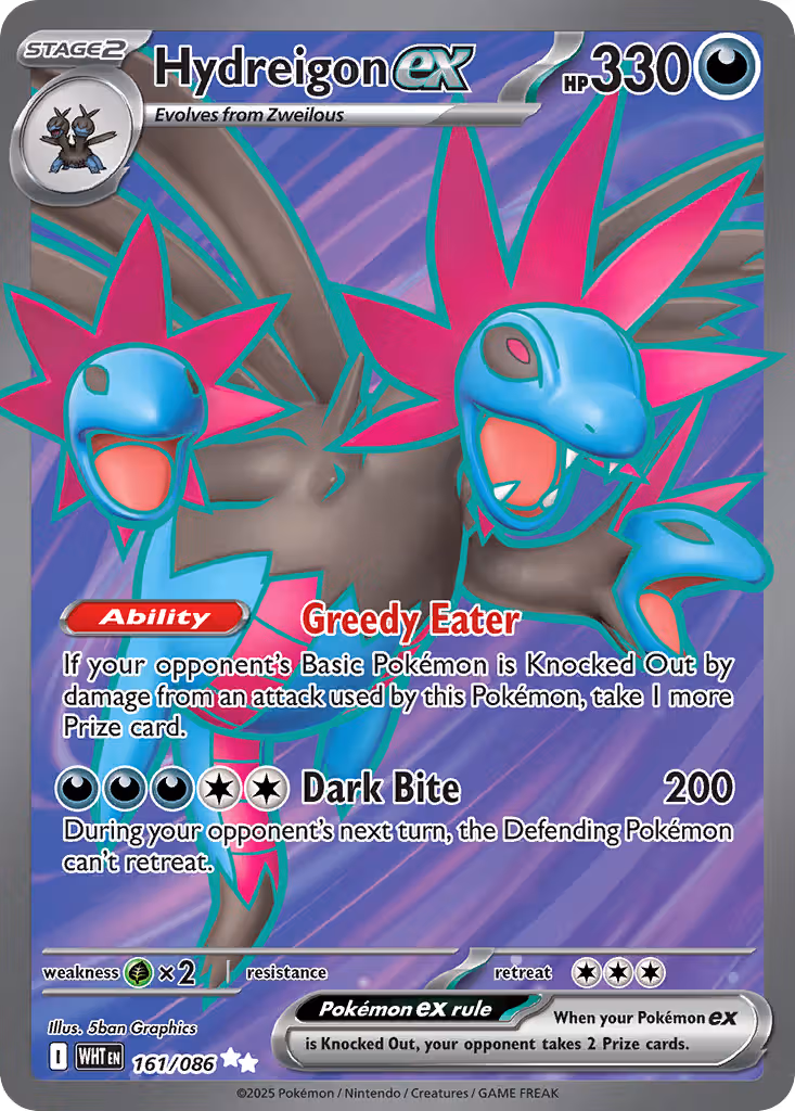 Hydreigon ex 161/86 Pokemon card