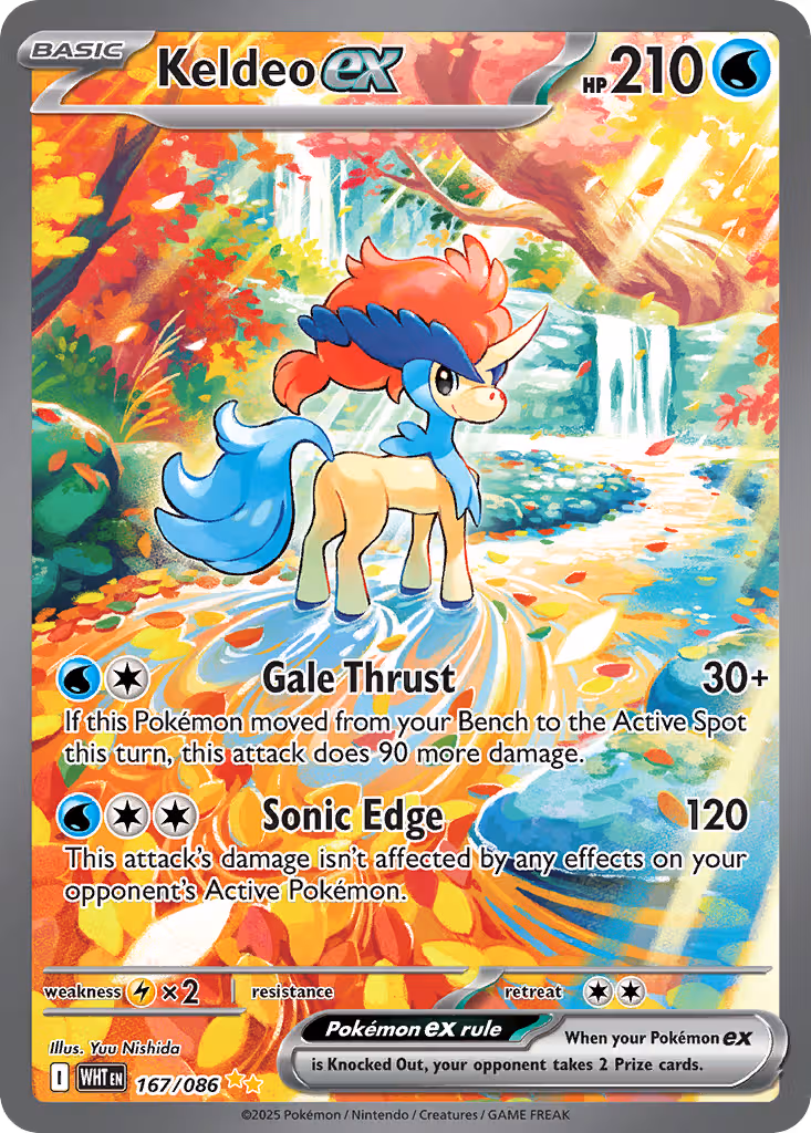 Keldeo ex 167/86 Pokemon card