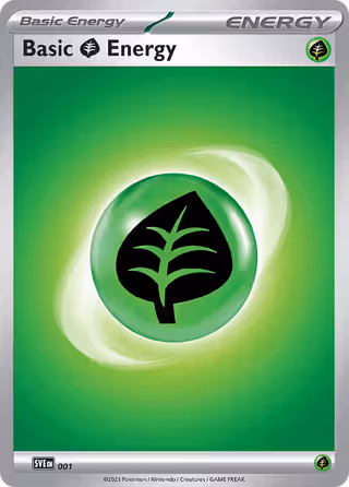 Grass Energy 1/24 Pokemon card