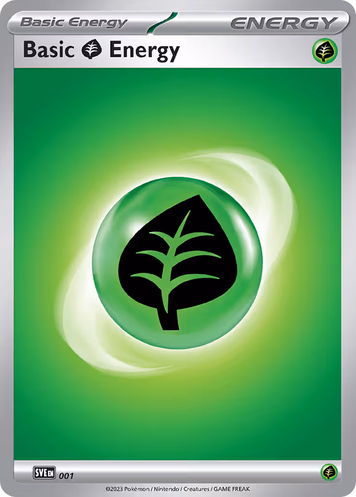 Grass Energy 1/24 Pokemon card