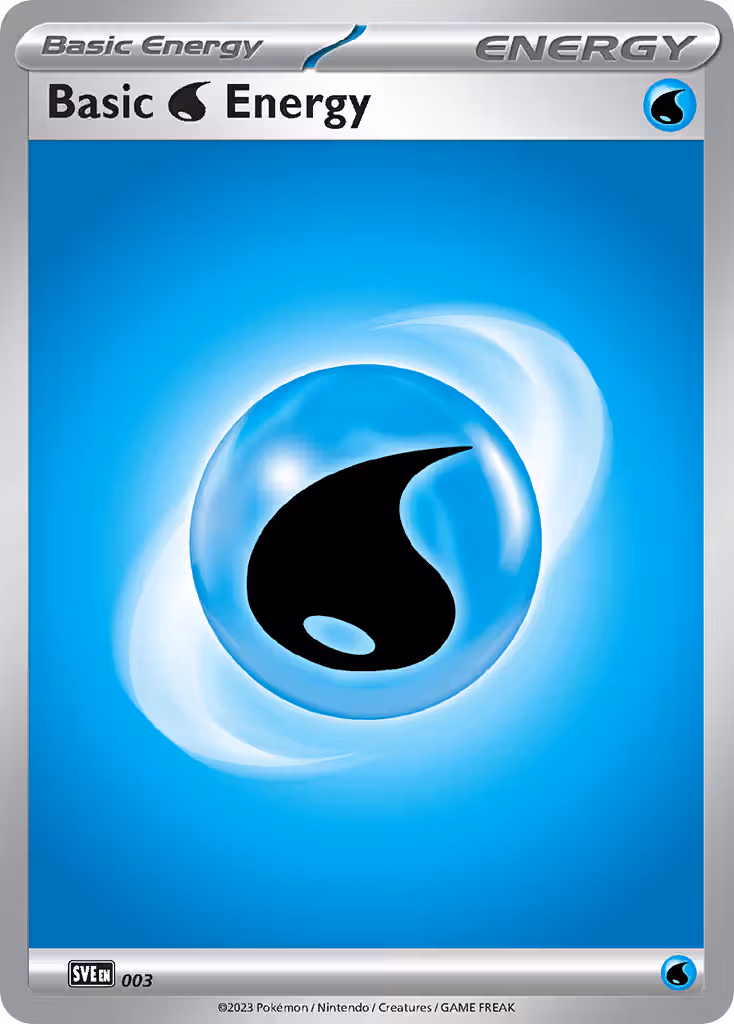 Water Energy 3/24 Pokemon card