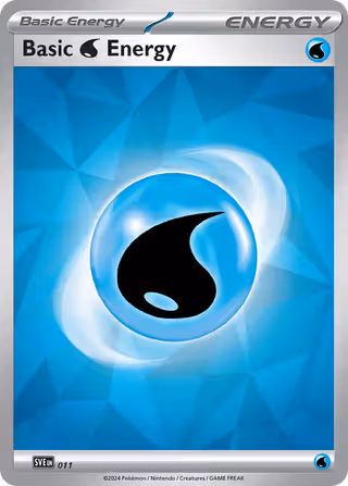 Water Energy 11/24 Pokemon card