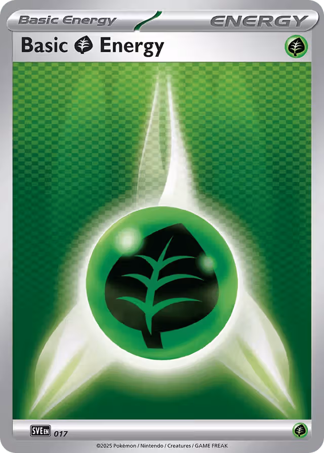 Grass Energy 17/24 Pokemon card