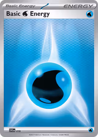 Water Energy 19/24 Pokemon card