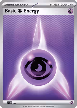 Psychic Energy 21/24 Pokemon card