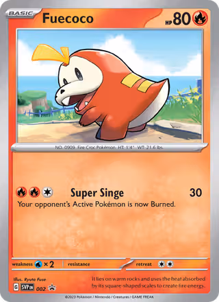 Fuecoco 2/225 Pokemon card