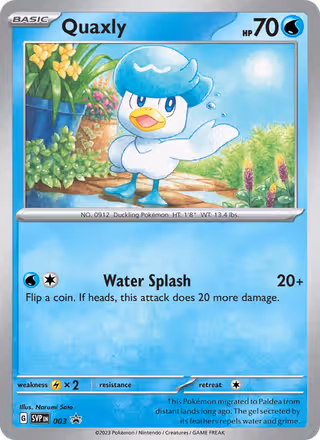 Quaxly 3/225 Pokemon card