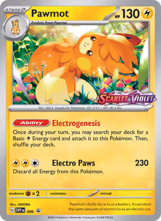 Pawmot 6/225 Pokemon card