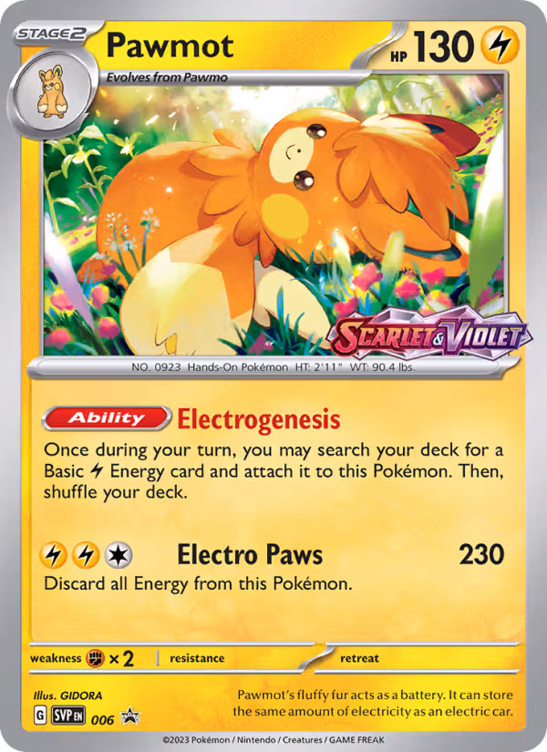 Pawmot 6/225 Pokemon card