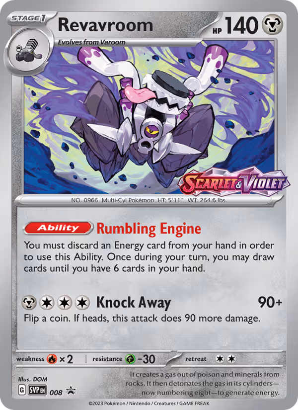 Revavroom 8/225 Pokemon card