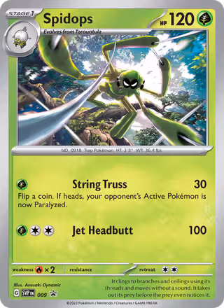 Spidops 9/225 Pokemon card