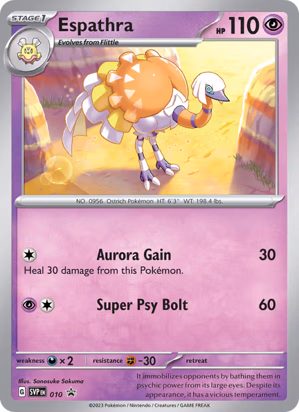 Espathra 10/225 Pokemon card