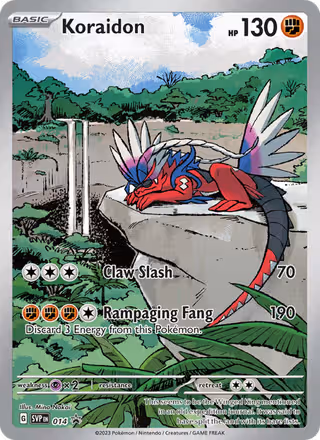 Koraidon 14/225 Pokemon card