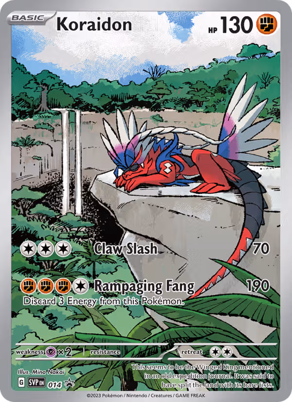 Koraidon 14/225 Pokemon card
