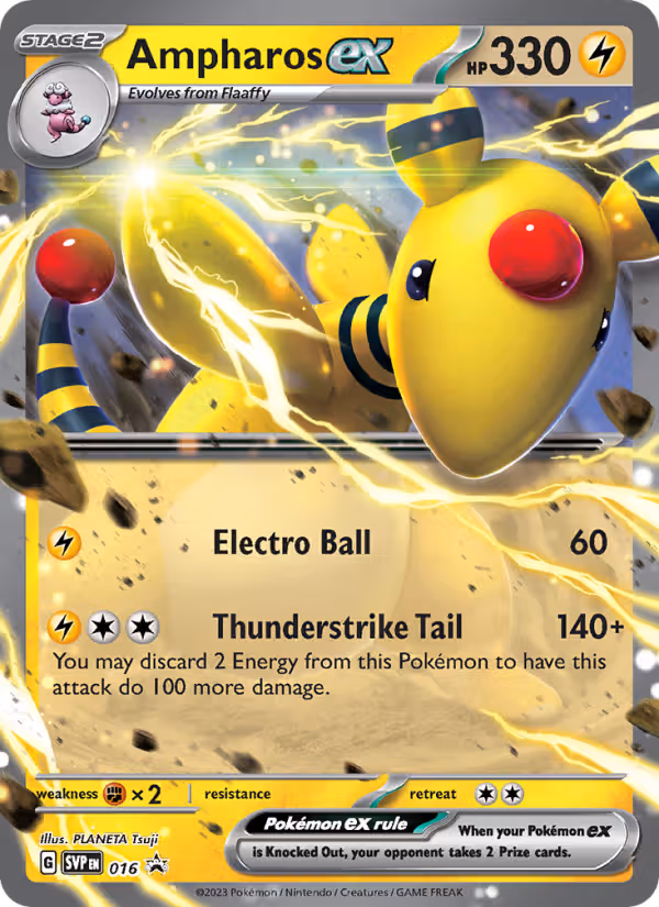Ampharos ex 16/225 Pokemon card