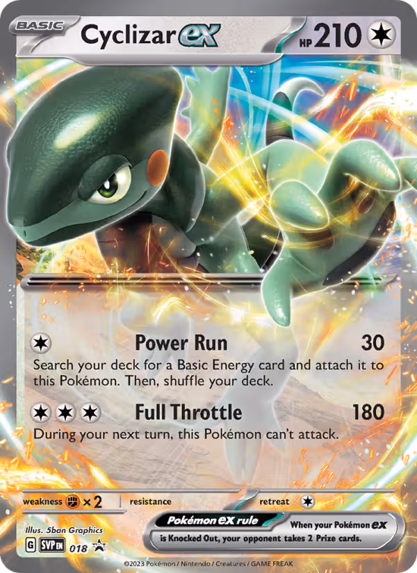 Cyclizar ex 18/225 Pokemon card