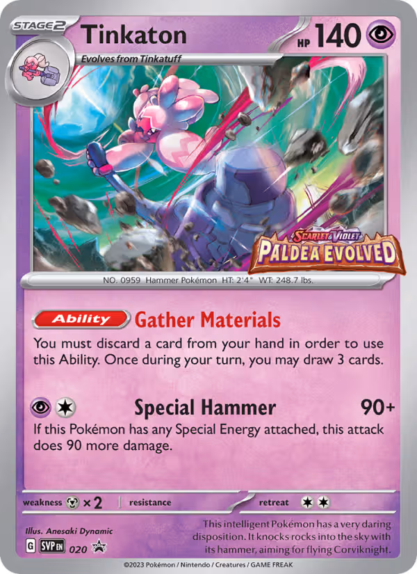 Tinkaton 20/225 Pokemon card