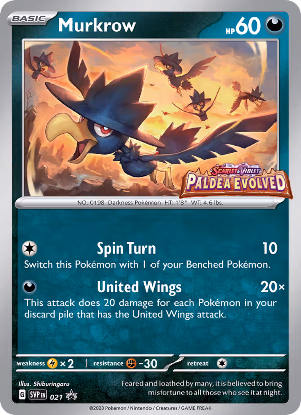 Murkrow 21/225 Pokemon card