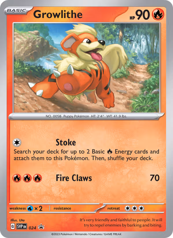 Growlithe 24/225 Pokemon card