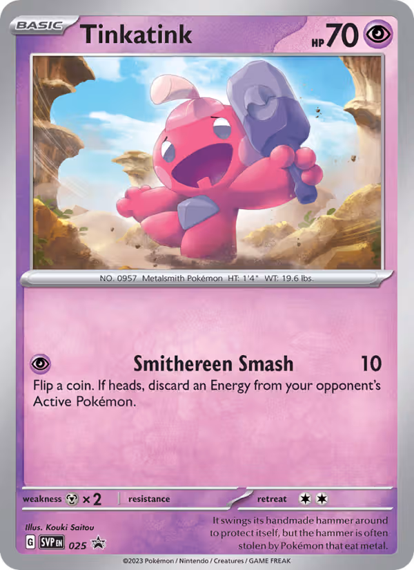 Tinkatink 25/225 Pokemon card