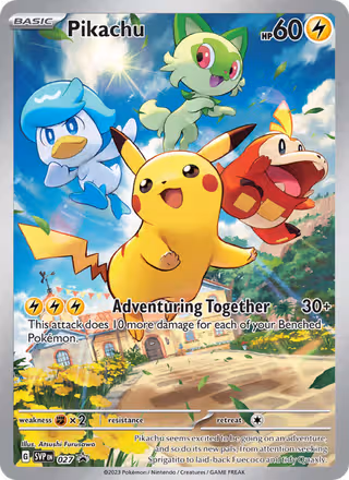 Pikachu 27/225 Pokemon card