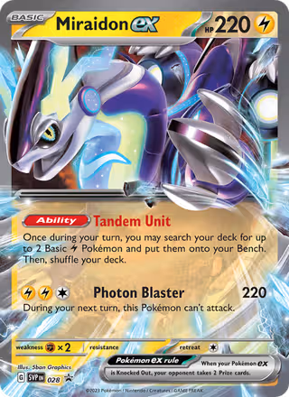Miraidon ex 28/225 Pokemon card