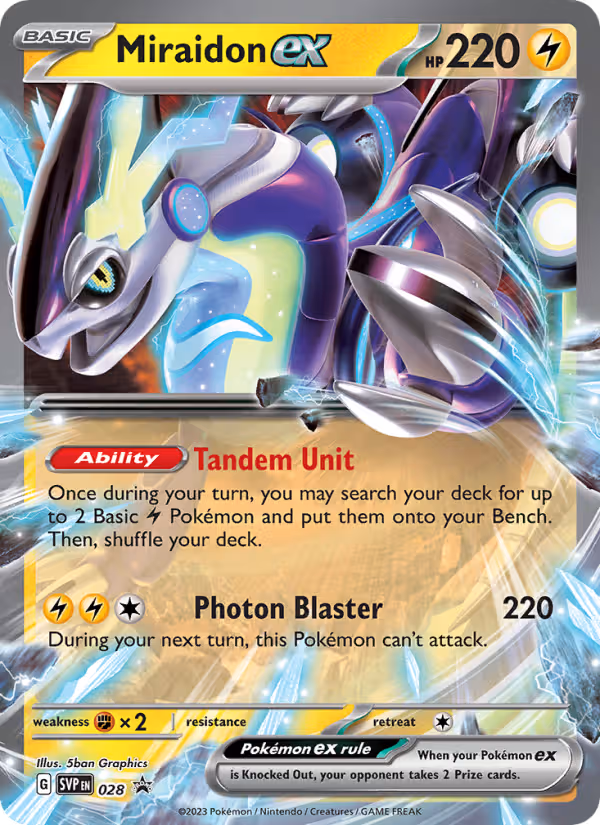 Miraidon ex 28/225 Pokemon card