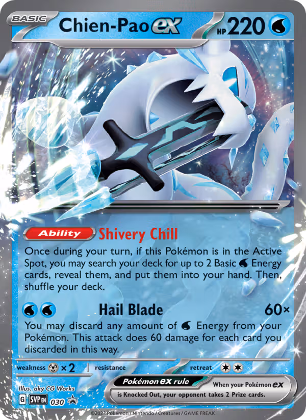 Chien-Pao ex 30/225 Pokemon card