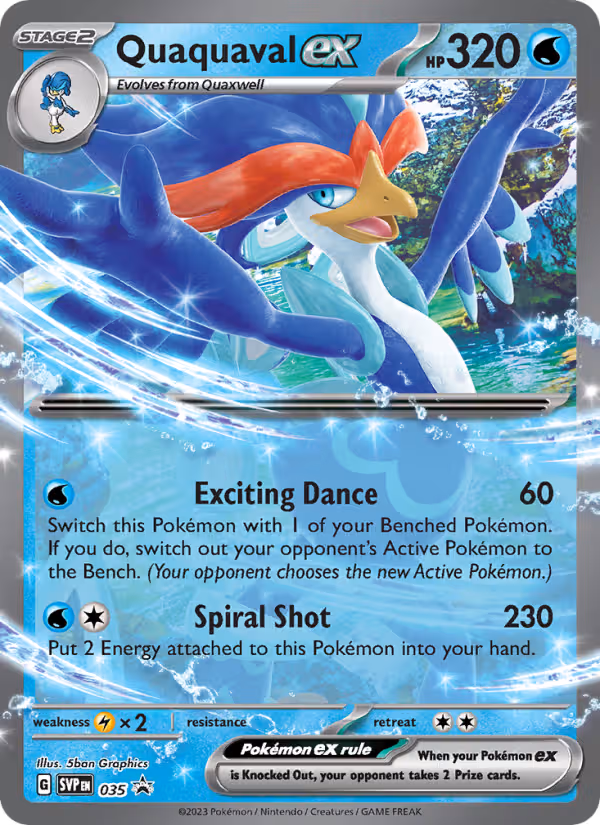 Quaquaval ex 35/225 Pokemon card