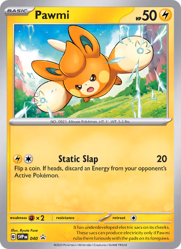 Pawmi 40/225 Pokemon card