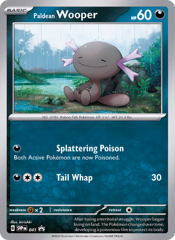 Paldean Wooper 41/225 Pokemon card