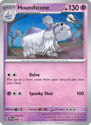 Houndstone 42/225 Pokemon card