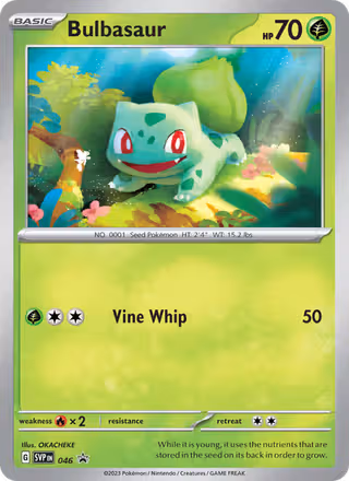 Bulbasaur 46/225 Pokemon card