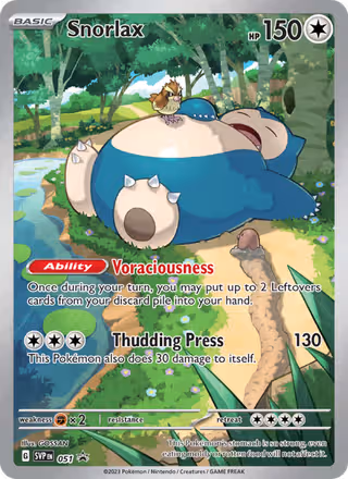 Snorlax 51/225 Pokemon card