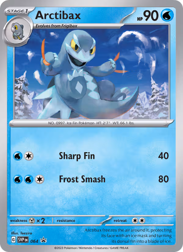 Arctibax 64/225 Pokemon card