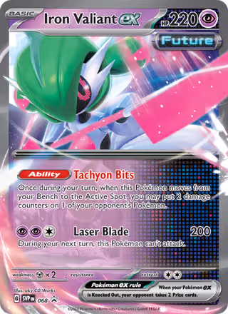 Iron Valiant ex 68/225 Pokemon card